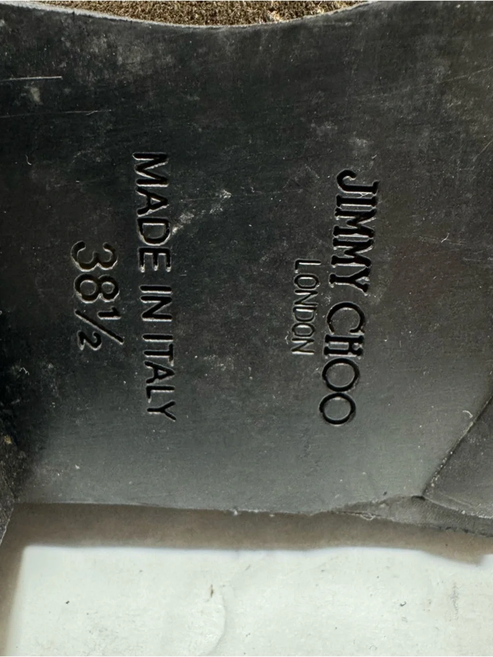 JIMMY CHOO YOUTH Brown Suede
Buckled Biker Combat Boots Size 381/2 - Picture 16 of 16